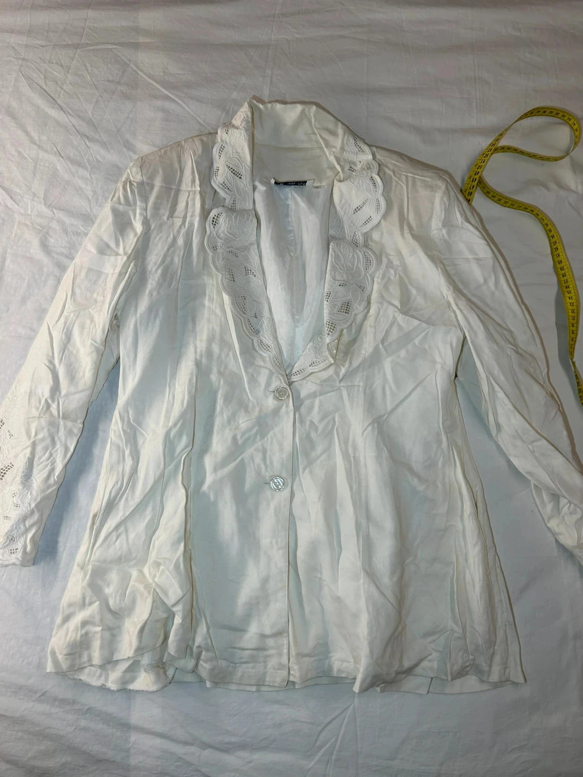 Blazer blanc crème vintage together